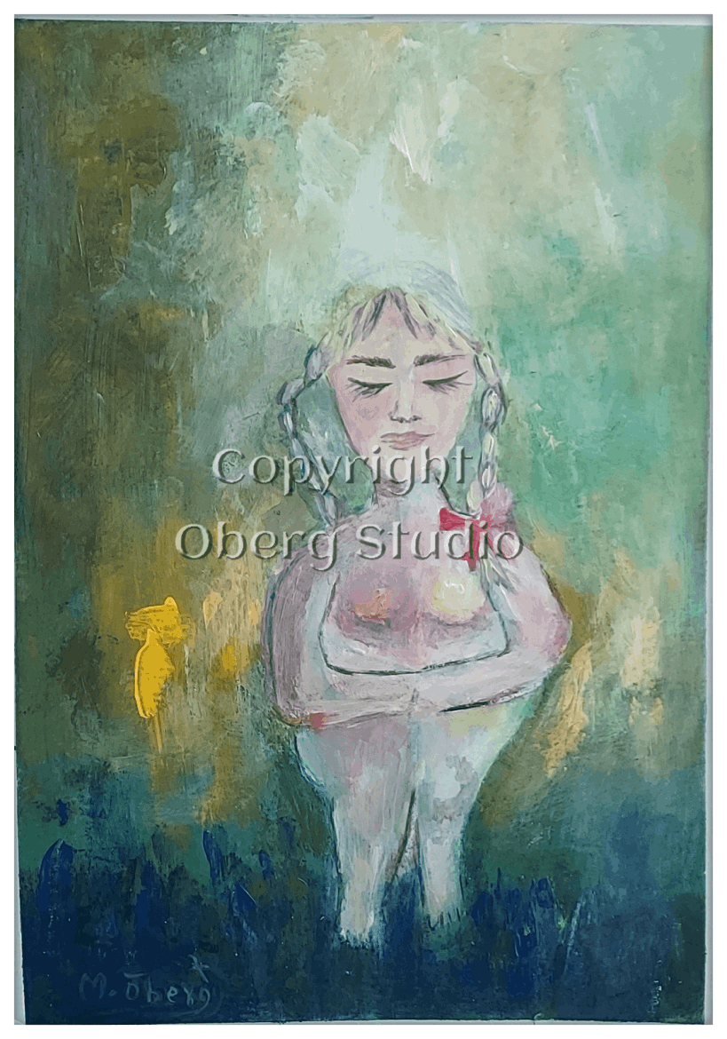 Oberg Studio Painting, Mee too