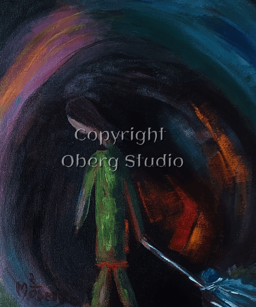 Dark Oil Painting Karma